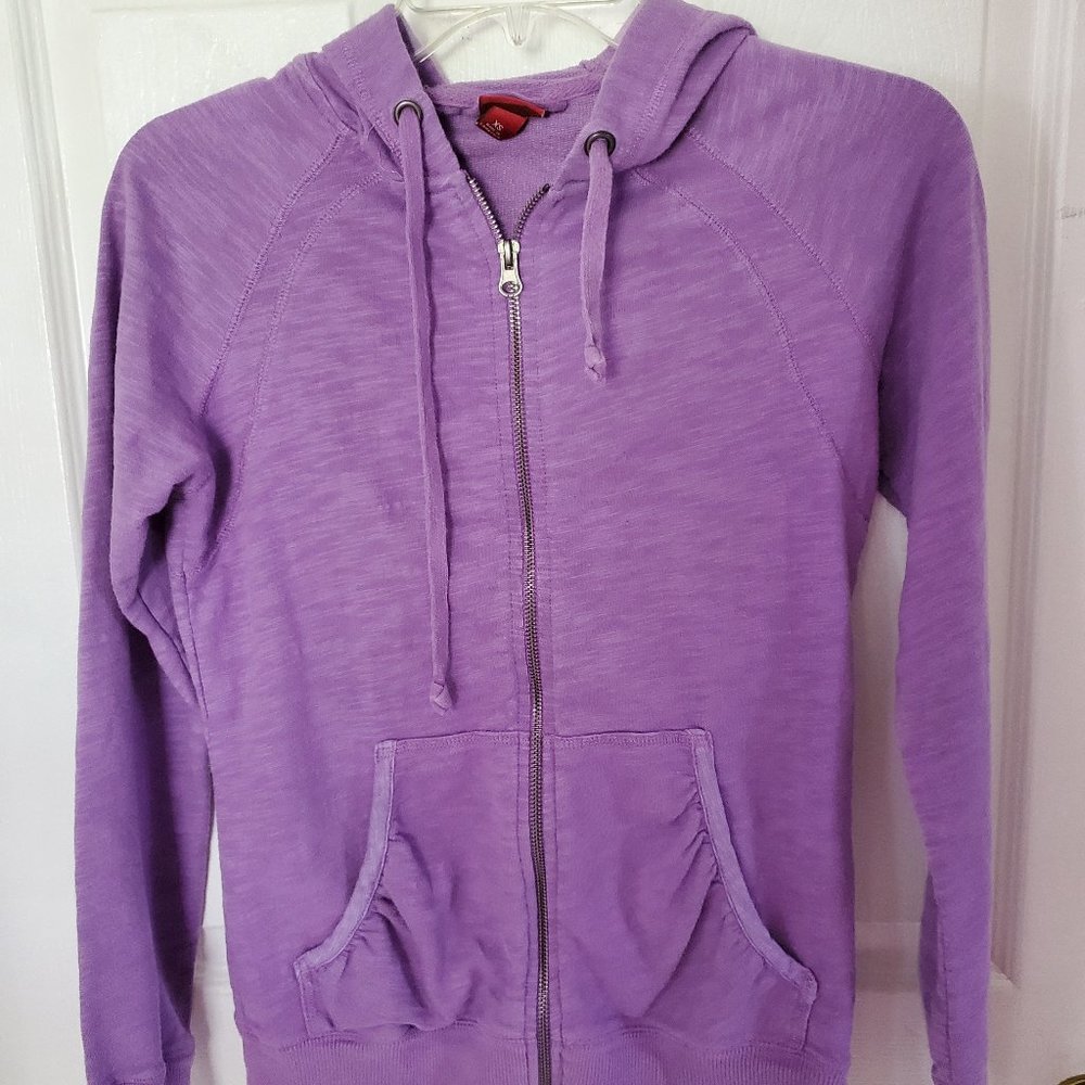 Purple zip up hoodie